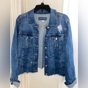 Maurices Raw Hem Denim Jacket